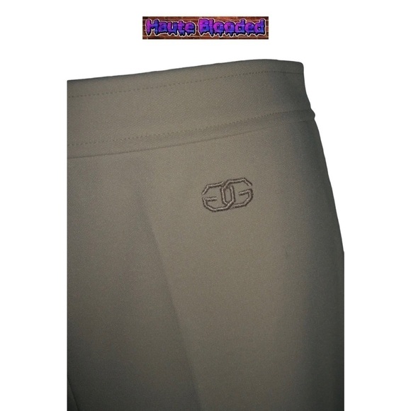 Vintage 70s Givenchy Sport Beige Striped Sweater Pants Scarf Logo Couture Petite - Picture 10 of 16